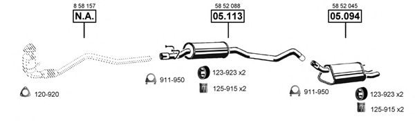 ASMET OP052310 Exhaust System